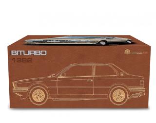 Maserati 2.0 Biturbo 1982-83 Dark Aquamarine Metallizzato Blue scuro Laudoracing 1:18 Resinemodell (Türen, Motorhaube... nicht zu öffnen!)